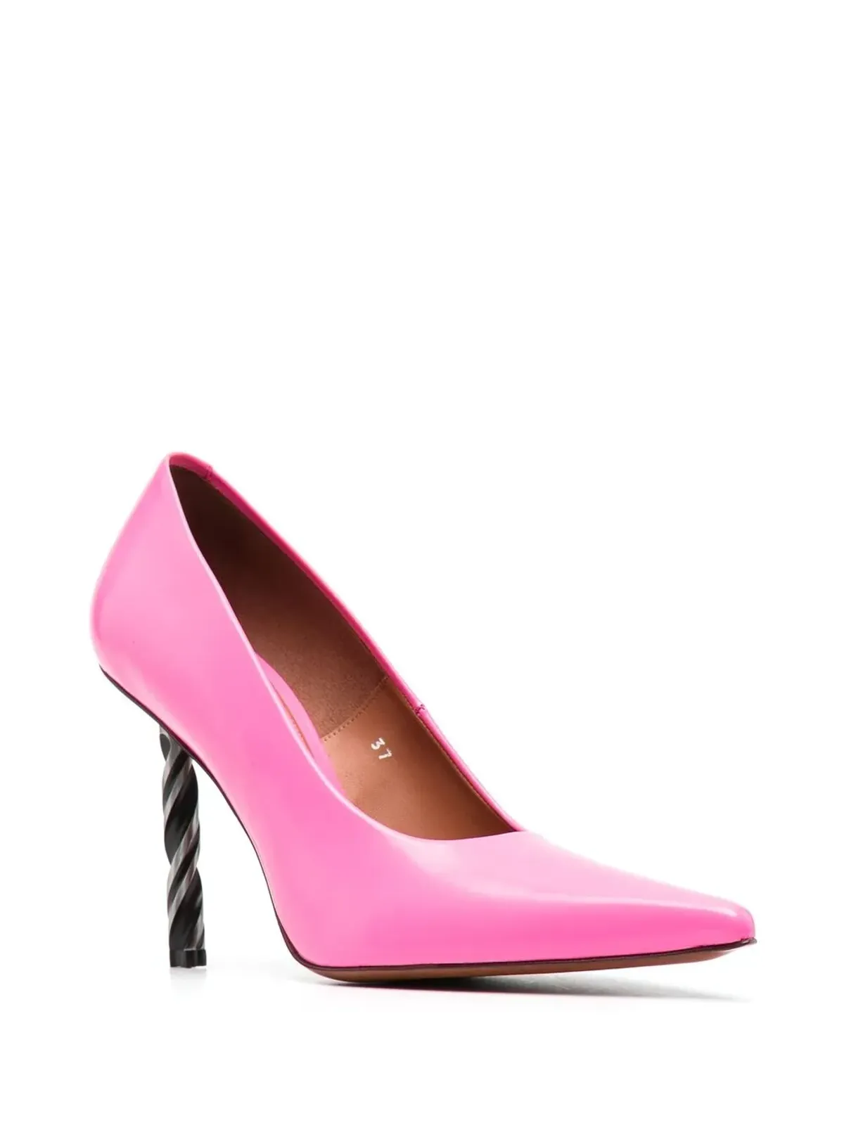 VETEMENTS drill-heel leather pumps - 画像2