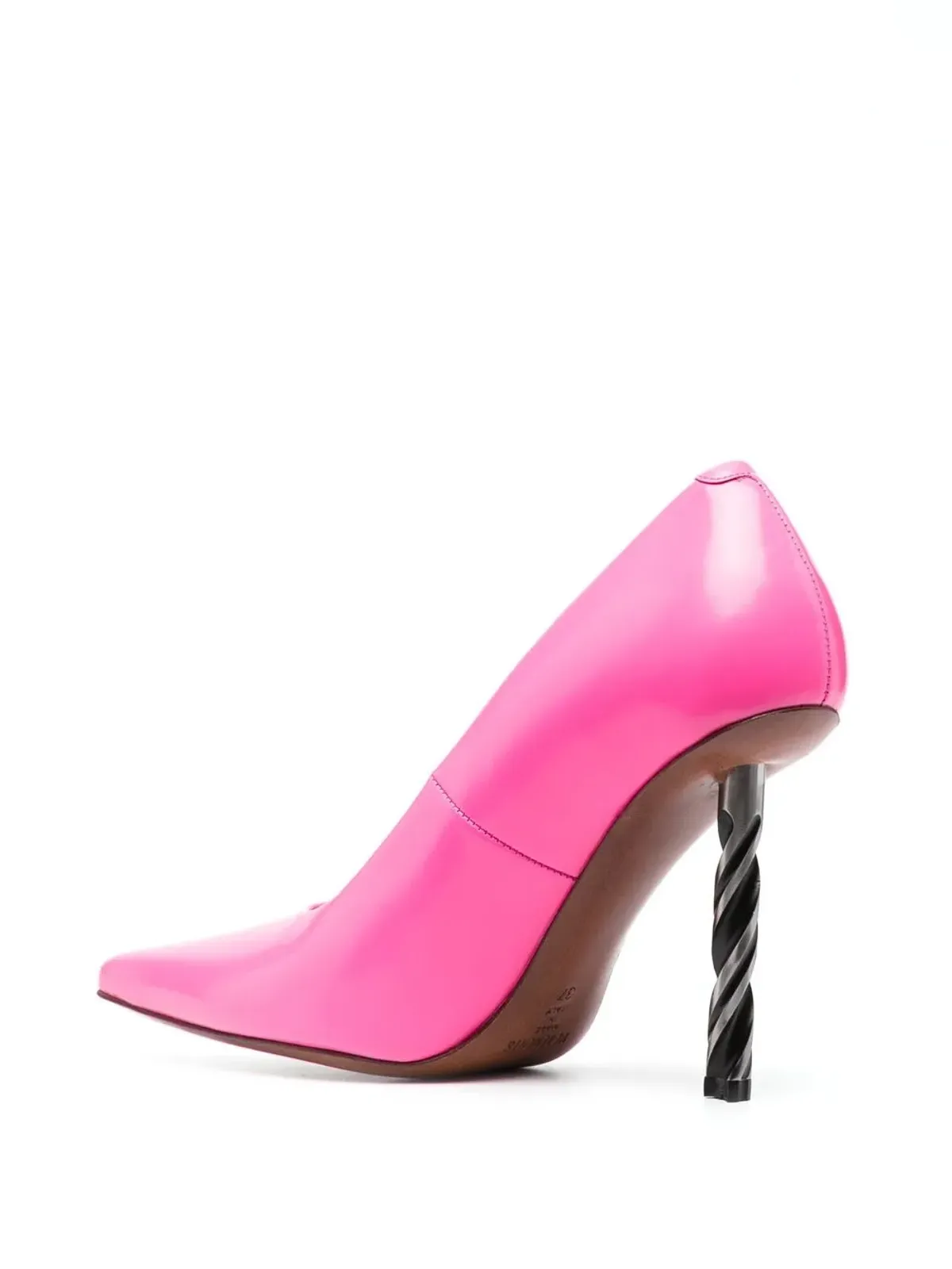 VETEMENTS drill-heel leather pumps - 画像3
