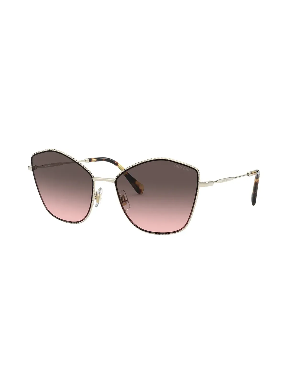 Miu Miu Eyewear オーバサイズフレーム グラデーション サングラス - 画像2