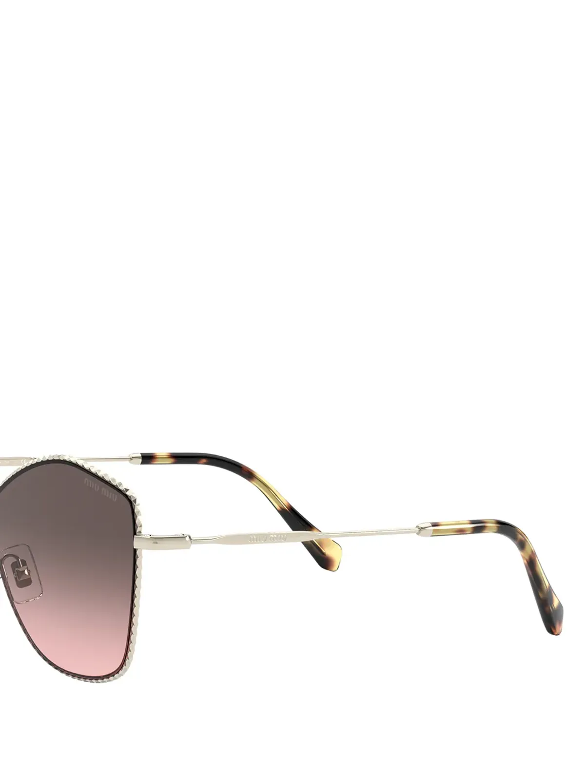 Miu Miu Eyewear オーバサイズフレーム グラデーション サングラス - 画像3