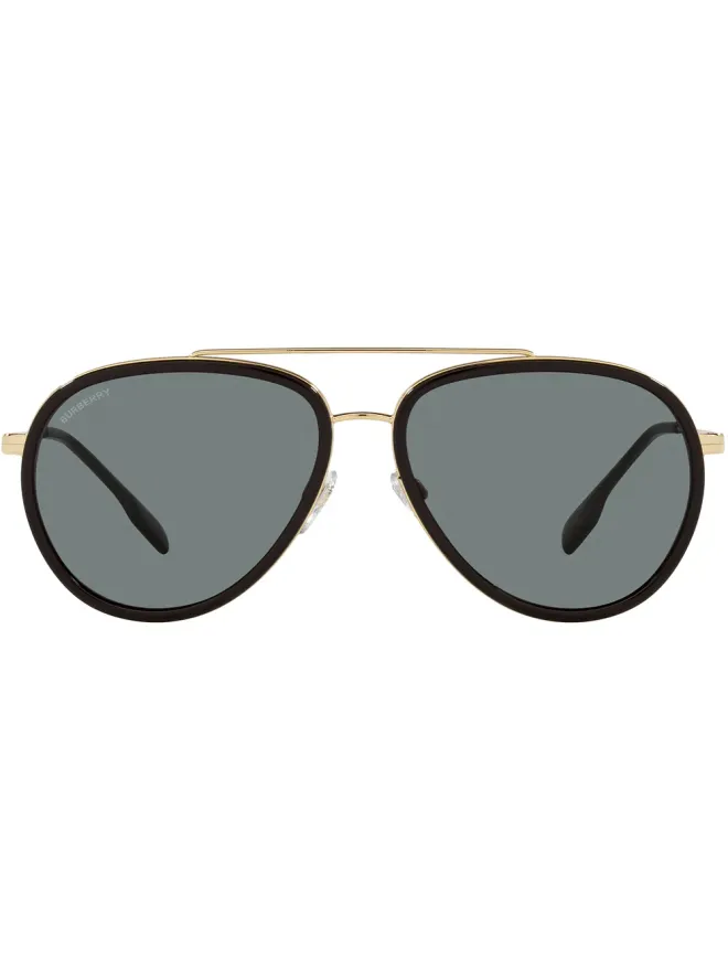 Burberry Eyewear Burberry Eyewear Oliver pilot sunglasses - Goldの商品画像