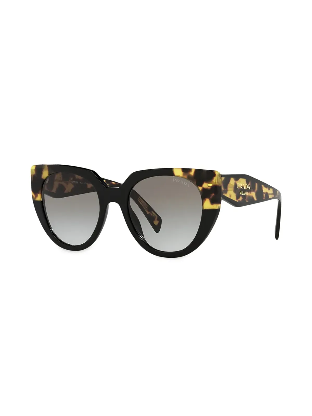 Prada Eyewear キャットアイ サングラス（べっ甲風） - グリーン - 画像2