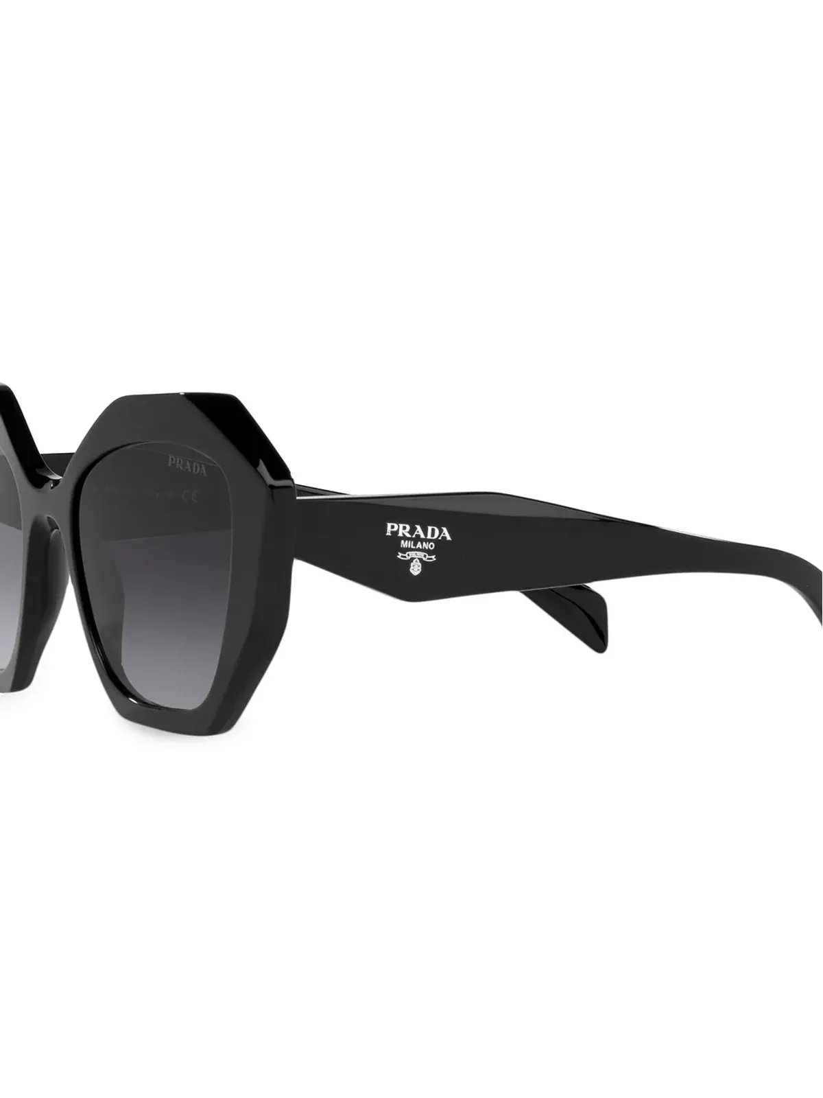 Prada Eyewear オーバサイズフレーム グラデーションサングラス - 画像3