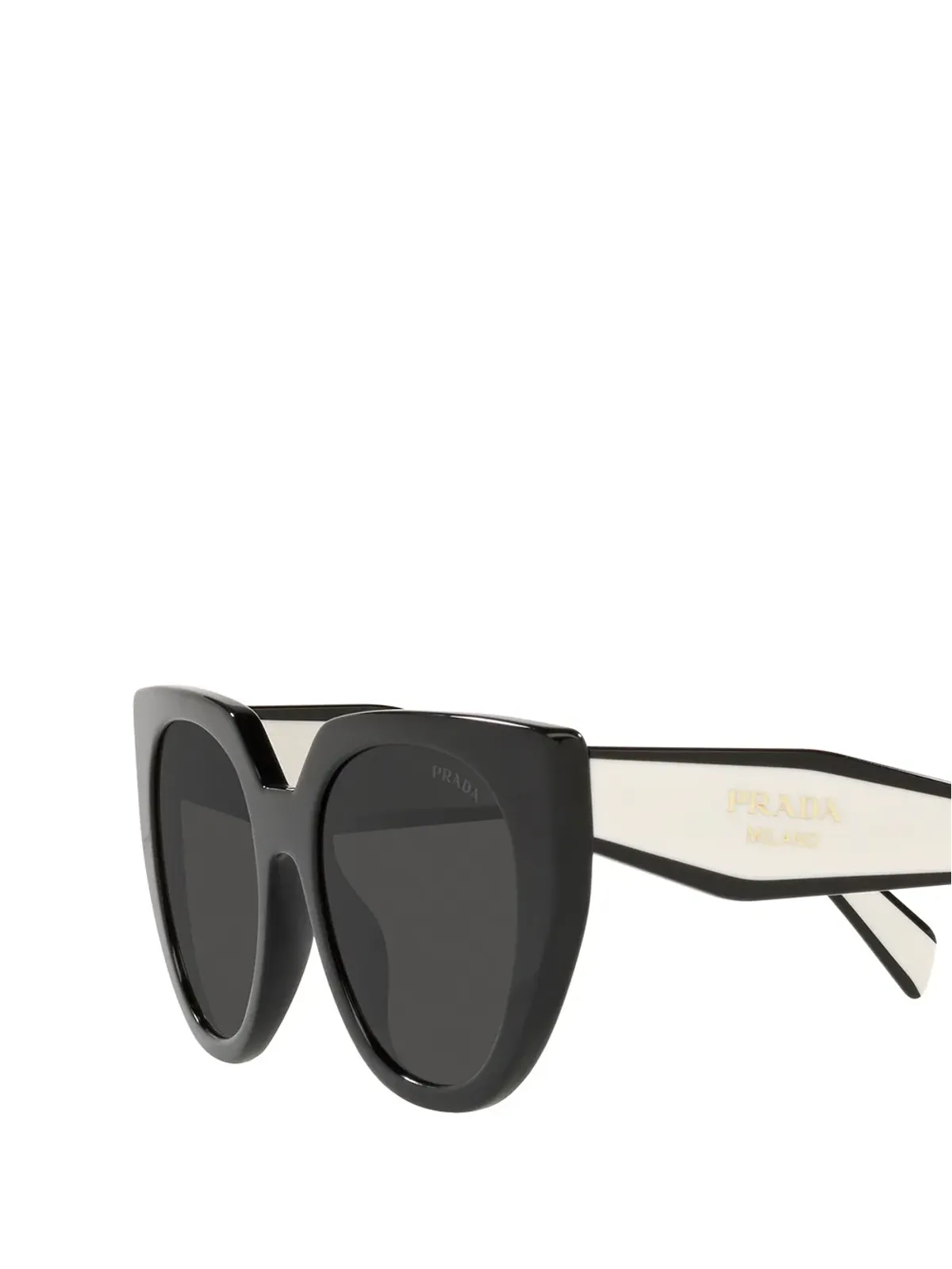 Prada Eyewear PRADA WW バイカラー キャットアイ サングラス - 画像3
