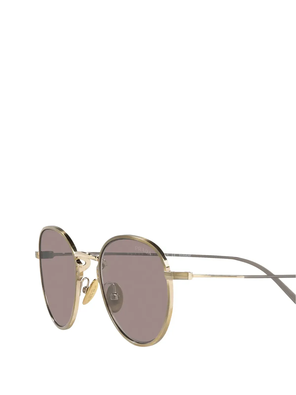 Prada Eyewear フレームレス ラウンドフレーム サングラス - 画像3