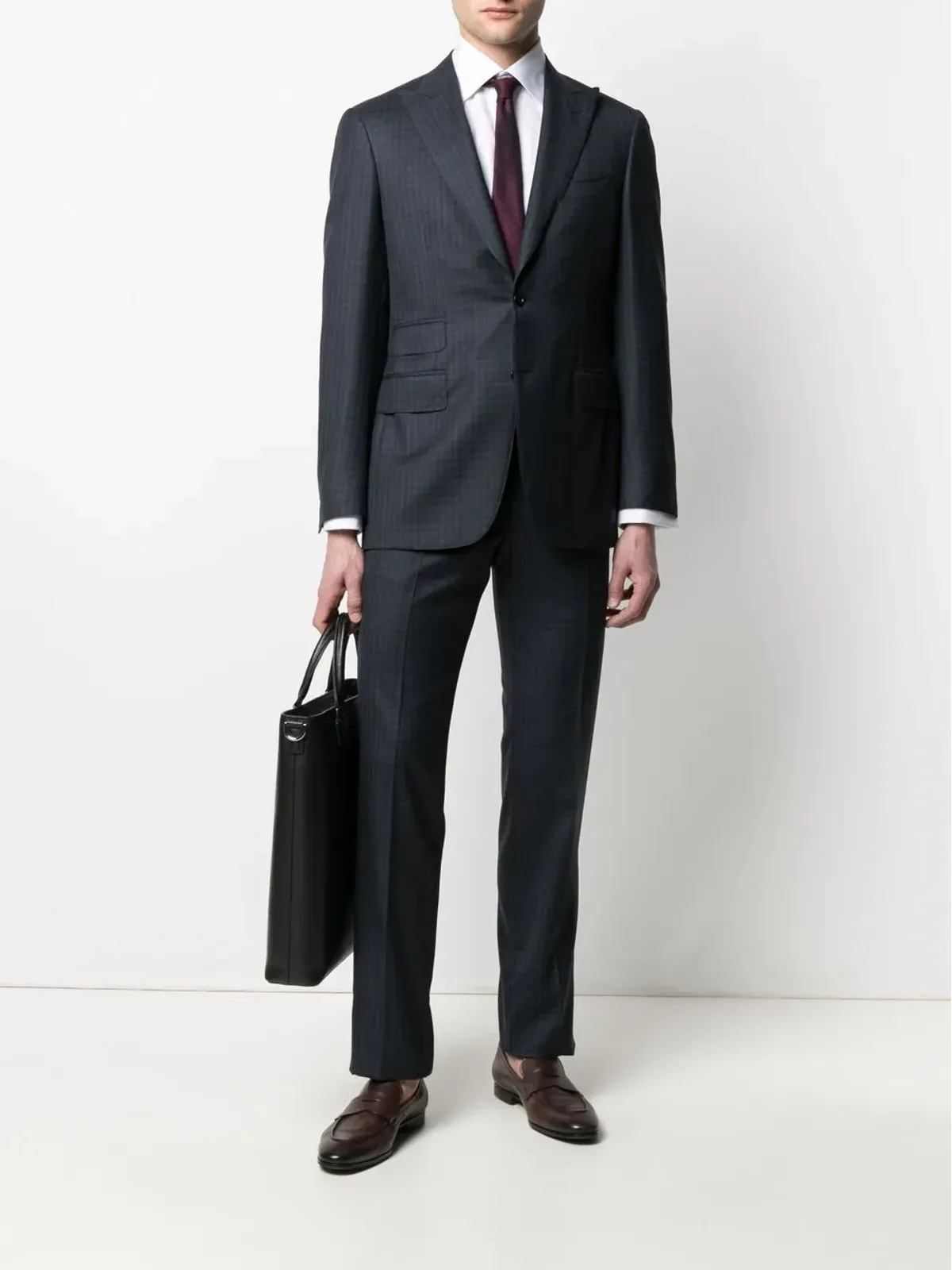 Canali スリムカット テーラードシャツ - 画像2