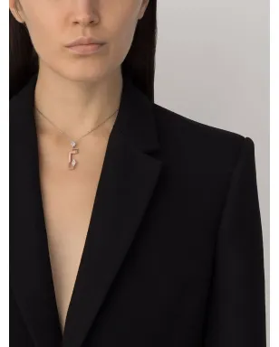 Yeprem 18Kゴールド ダイヤモンド構造ペンダントネックレス - シルバー - サムネイル2