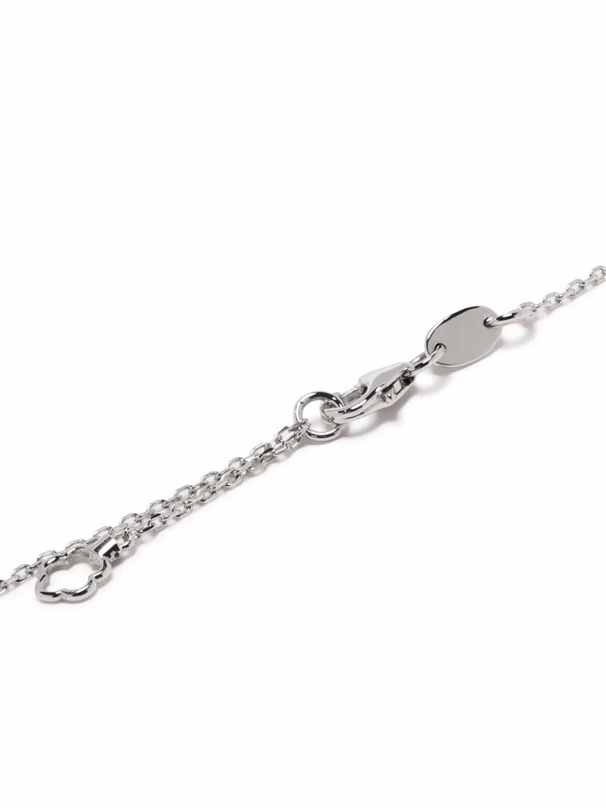Yeprem 18Kゴールド ダイヤモンド構造ペンダントネックレス - シルバー - 画像4
