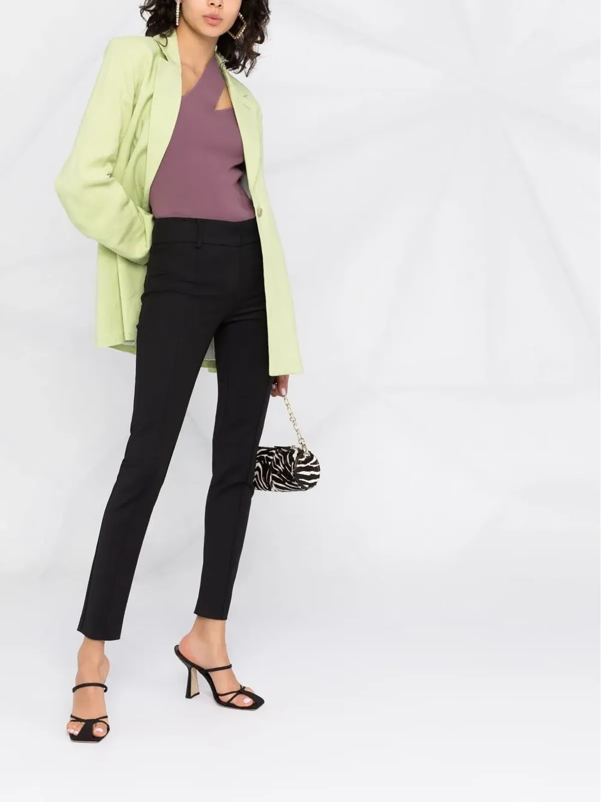 Patrizia Pepe テーラードスリムフィットパンツ - Black - 画像4