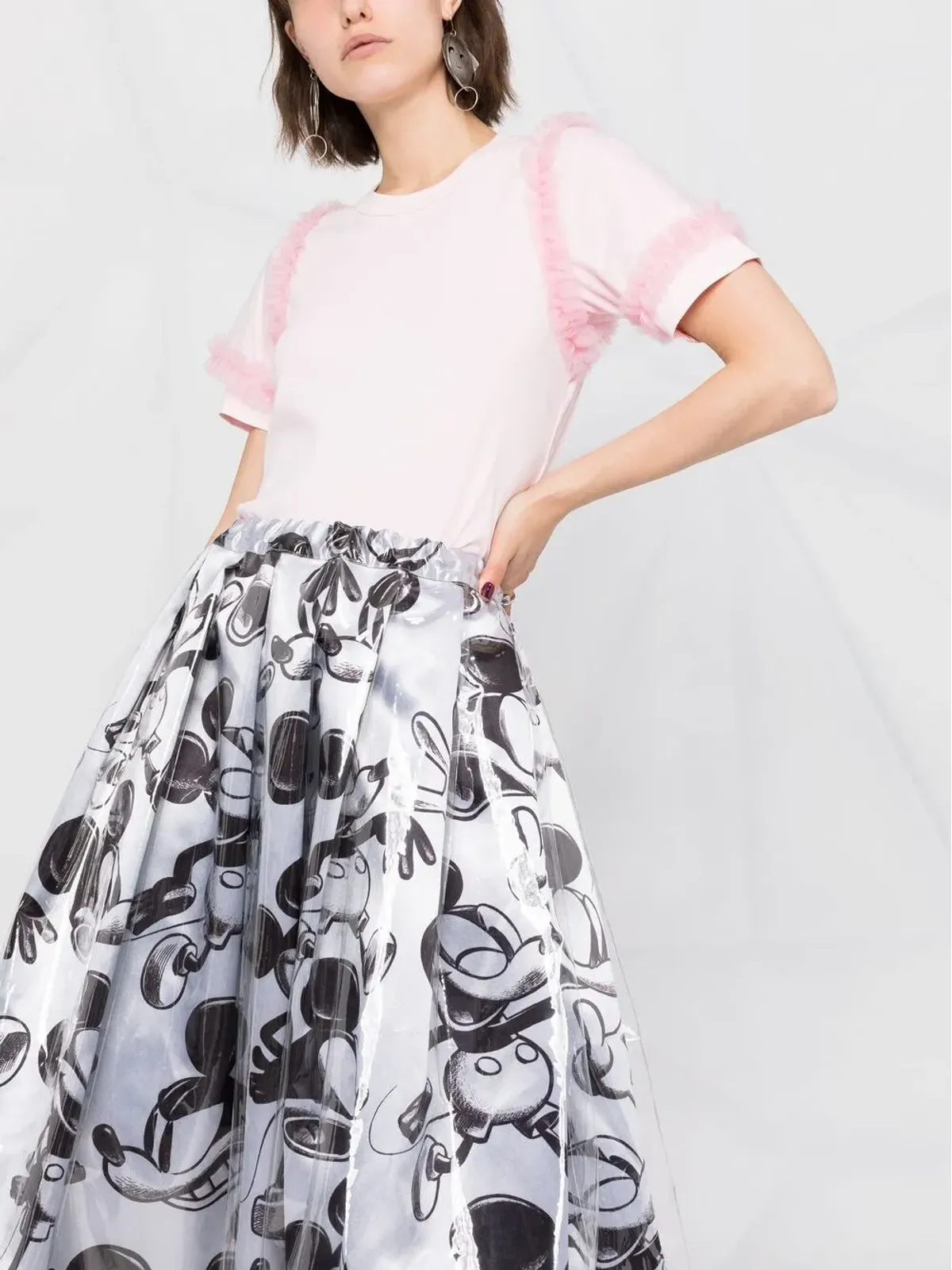 Comme Des Garçons ミッキーマウスプリントスカート - 画像5