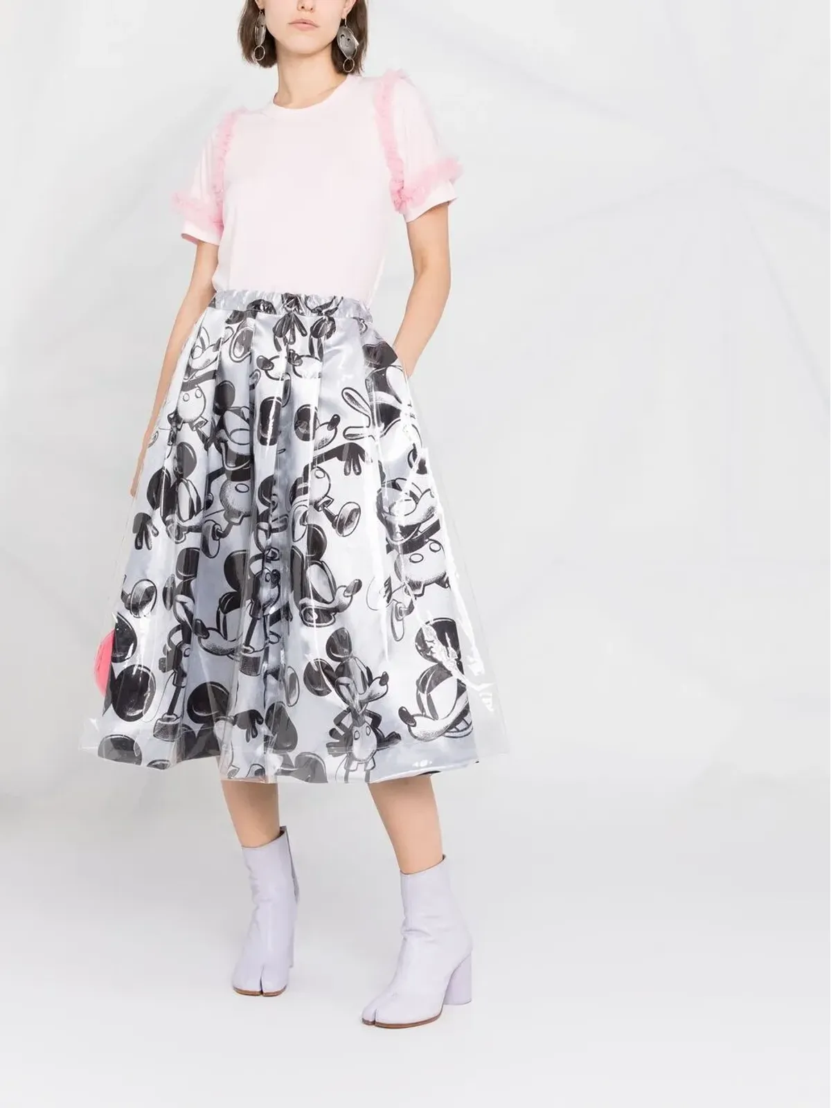 Comme Des Garçons ミッキーマウスプリントスカート - 画像2