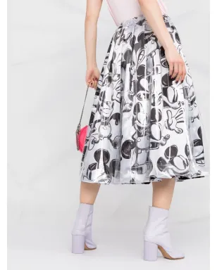 Comme Des Garçons ミッキーマウスプリントスカート - サムネイル3