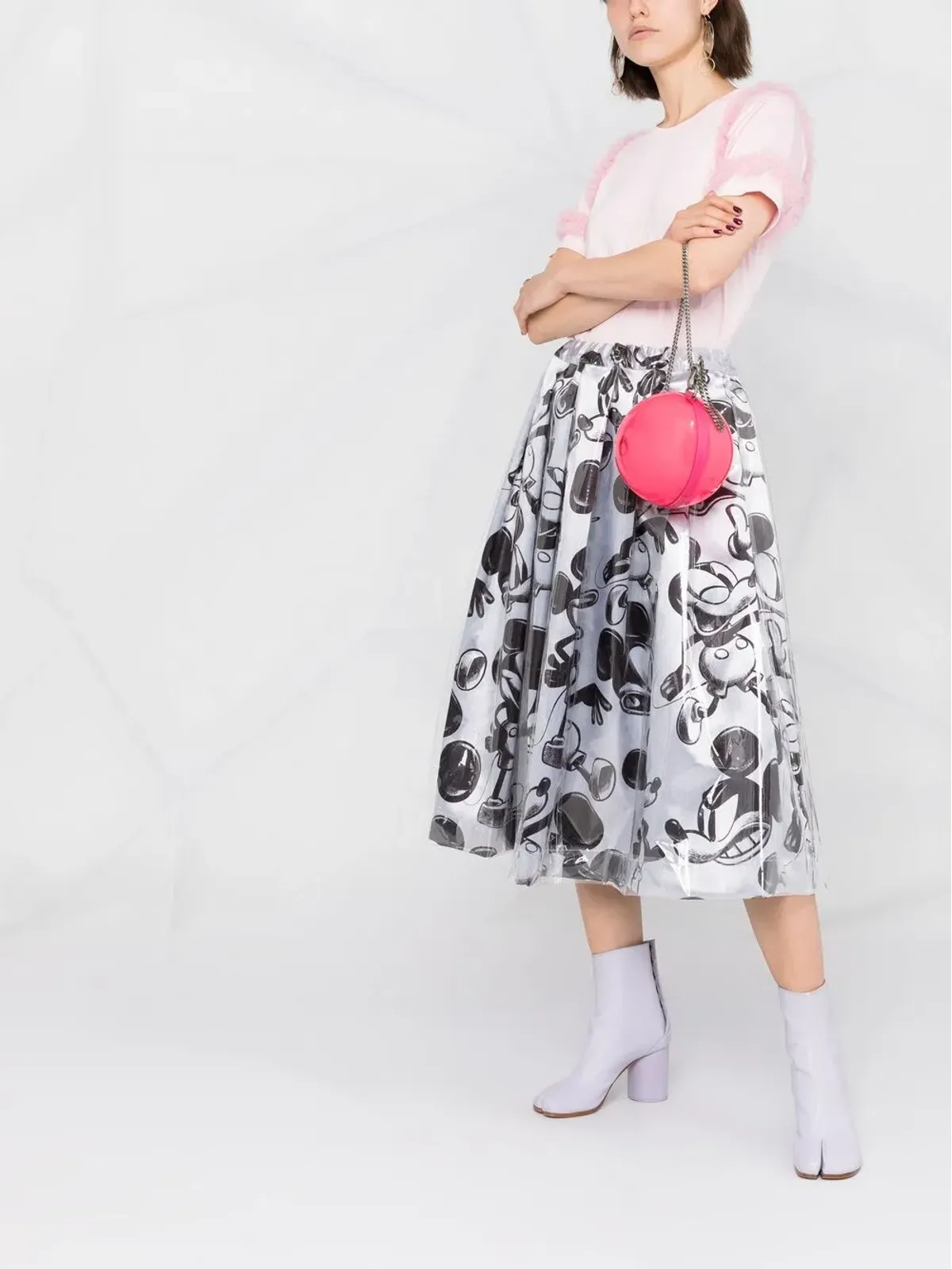 Comme Des Garçons ミッキーマウスプリントスカート - 画像4