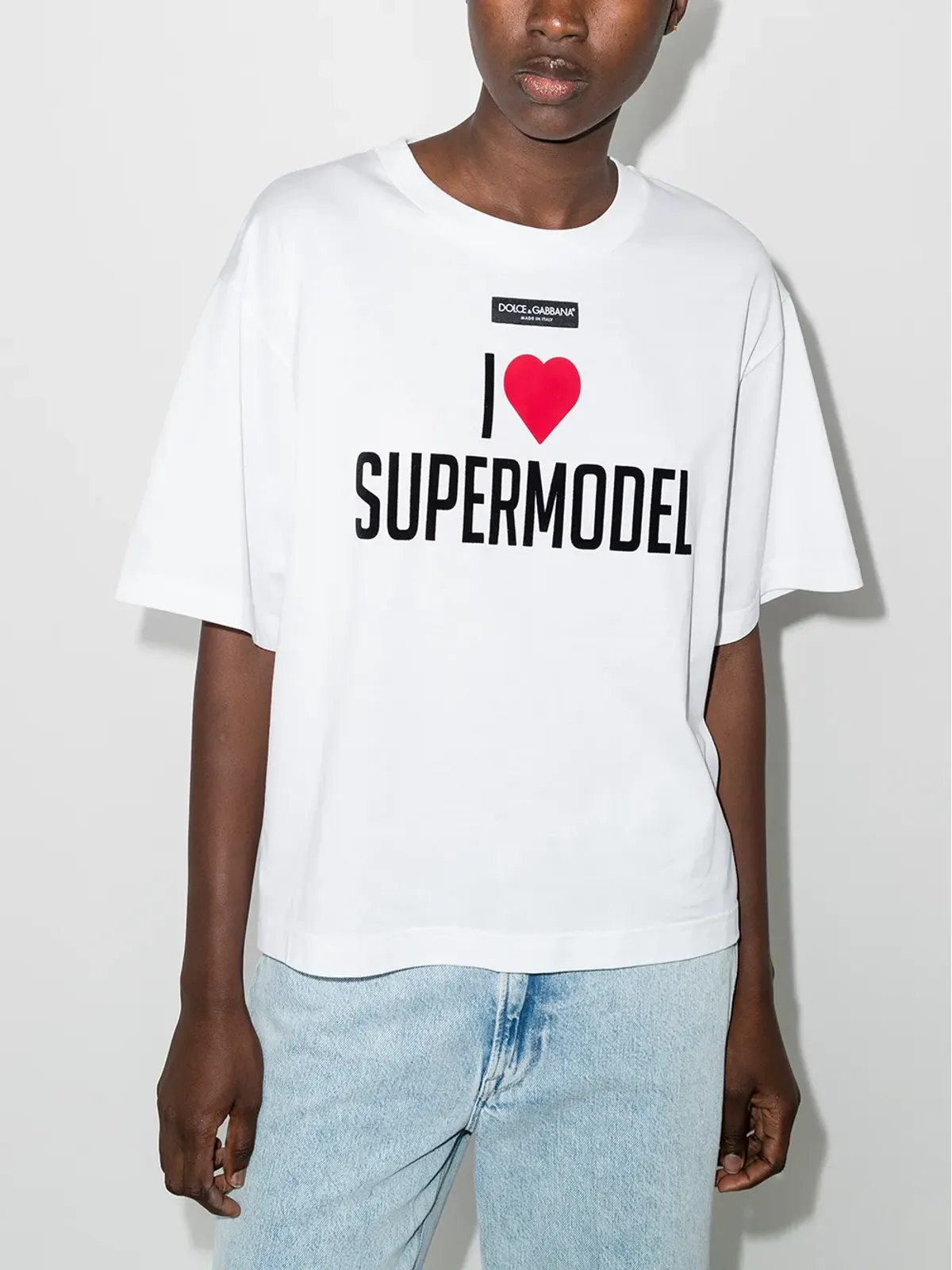 Dolce & Gabbana スーパーモデルプリント オーバーサイズTシャツ - 画像2
