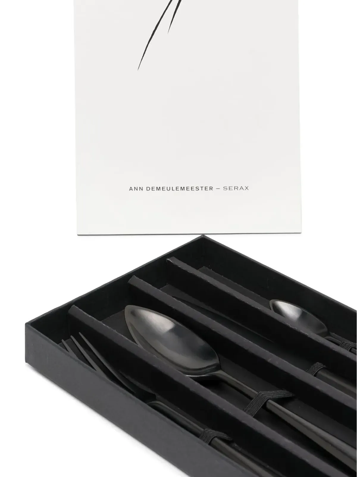 Ann Demeulemeester X Serax 鉄製カトラリーセット ブラック - 画像3