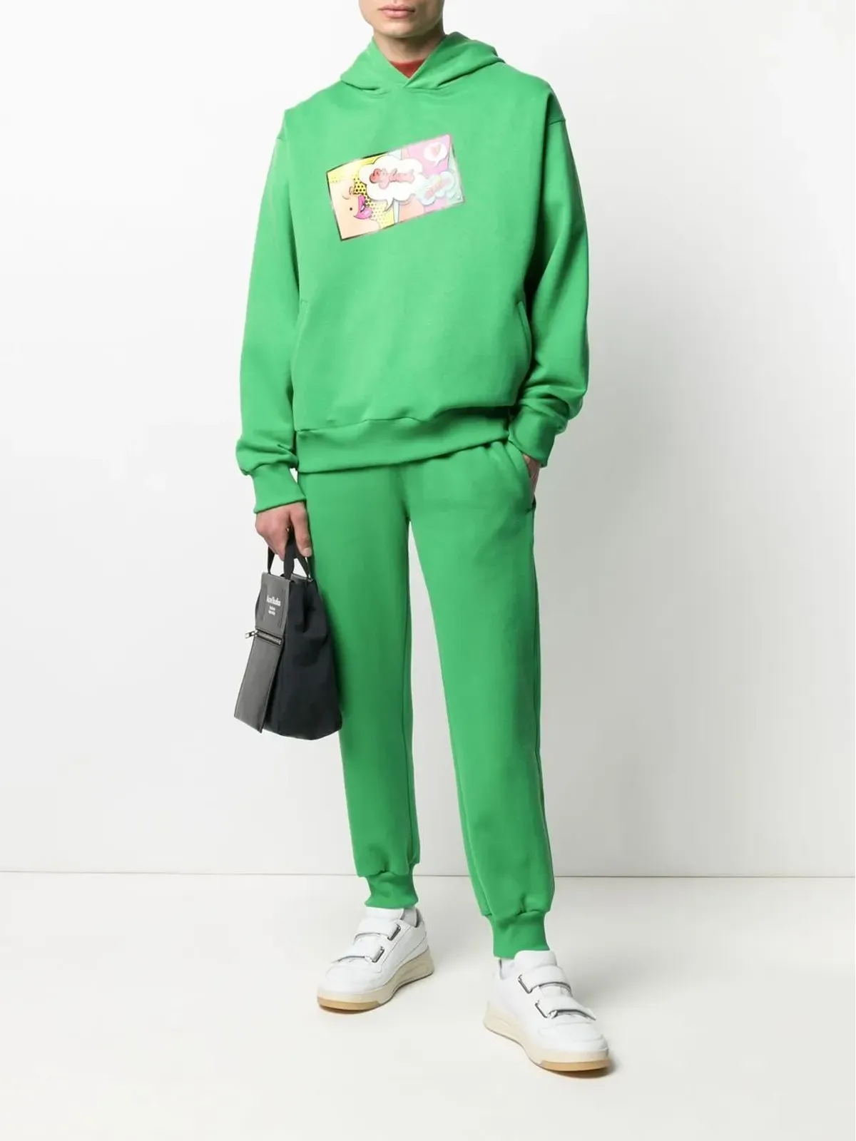 STYLAND ロゴパッチ トラックパンツ - 画像2