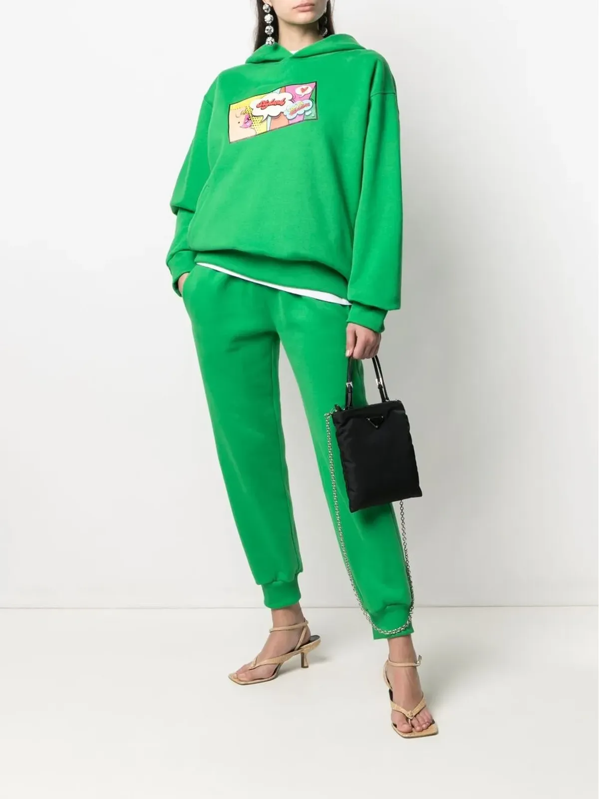 STYLAND ロゴパッチ トラックパンツ - 画像3