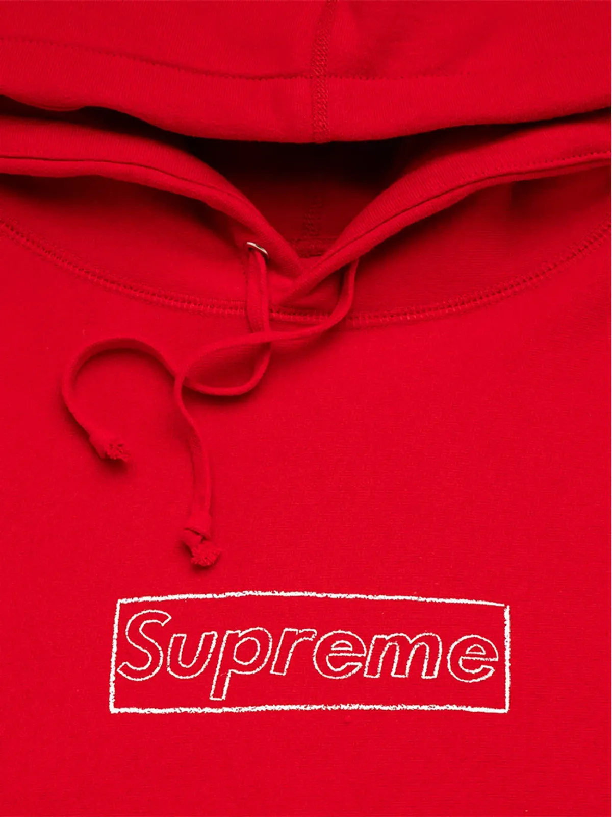 Supreme x Kaws Chalk ロゴ フーディ - レッド - 画像3
