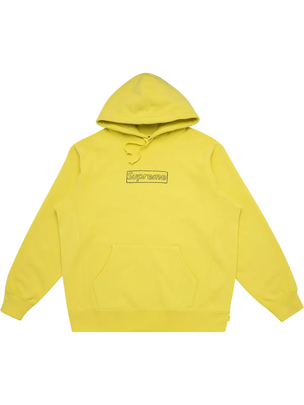 Supreme Kaws Chalk Logo ドローストリングパーカー - 画像1