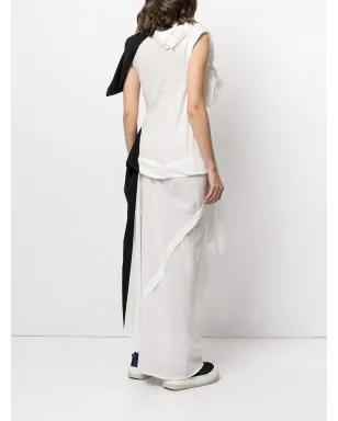 Yohji Yamamoto カラー・ブロック アシンメトリードレス - サムネイル4