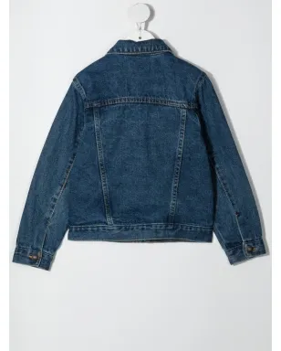 Levi's Kids ポインテッドカラー デニムジャケット - ブルー - サムネイル2
