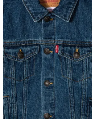 Levi's Kids ポインテッドカラー デニムジャケット - ブルー - サムネイル3
