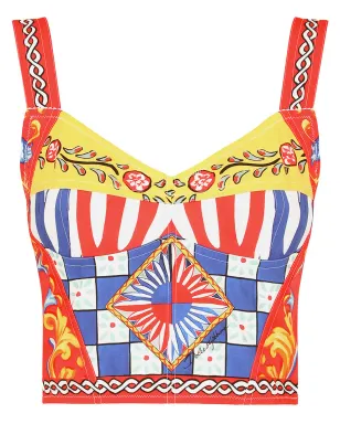 Dolce & Gabbana カルレットプリント ビスチェトップ - サムネイル1
