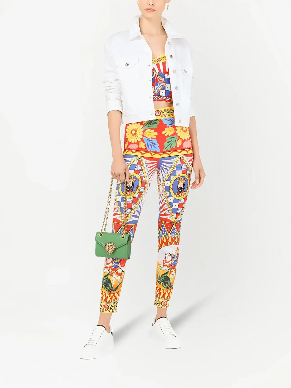 Dolce & Gabbana カルレットプリント ビスチェトップ - 画像2
