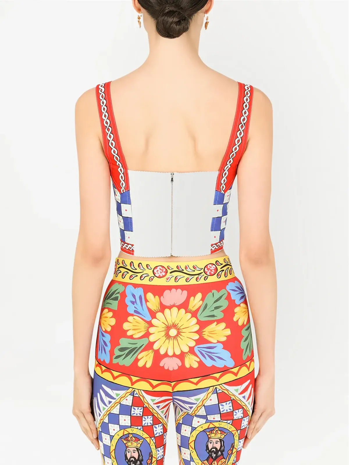 Dolce & Gabbana カルレットプリント ビスチェトップ - 画像4