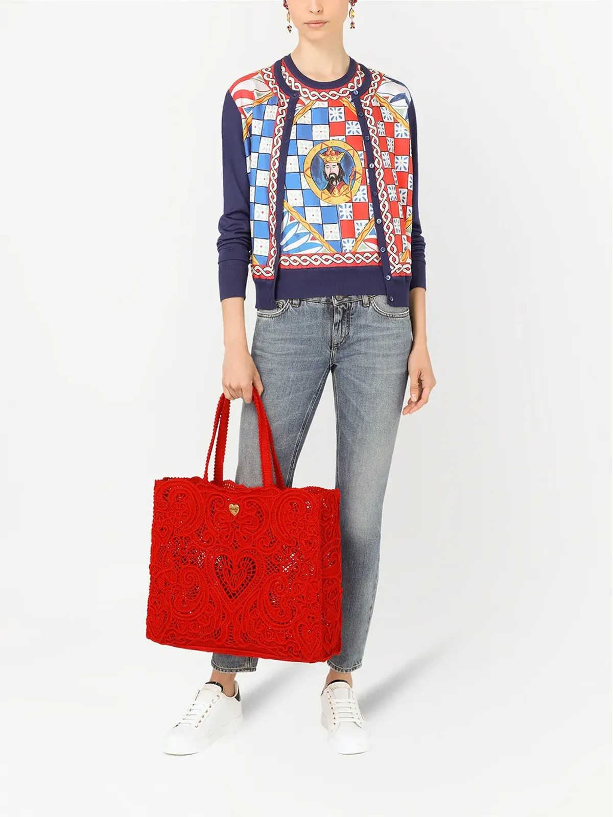 Dolce & Gabbana Carretto-print silk vest - Blue - 画像2
