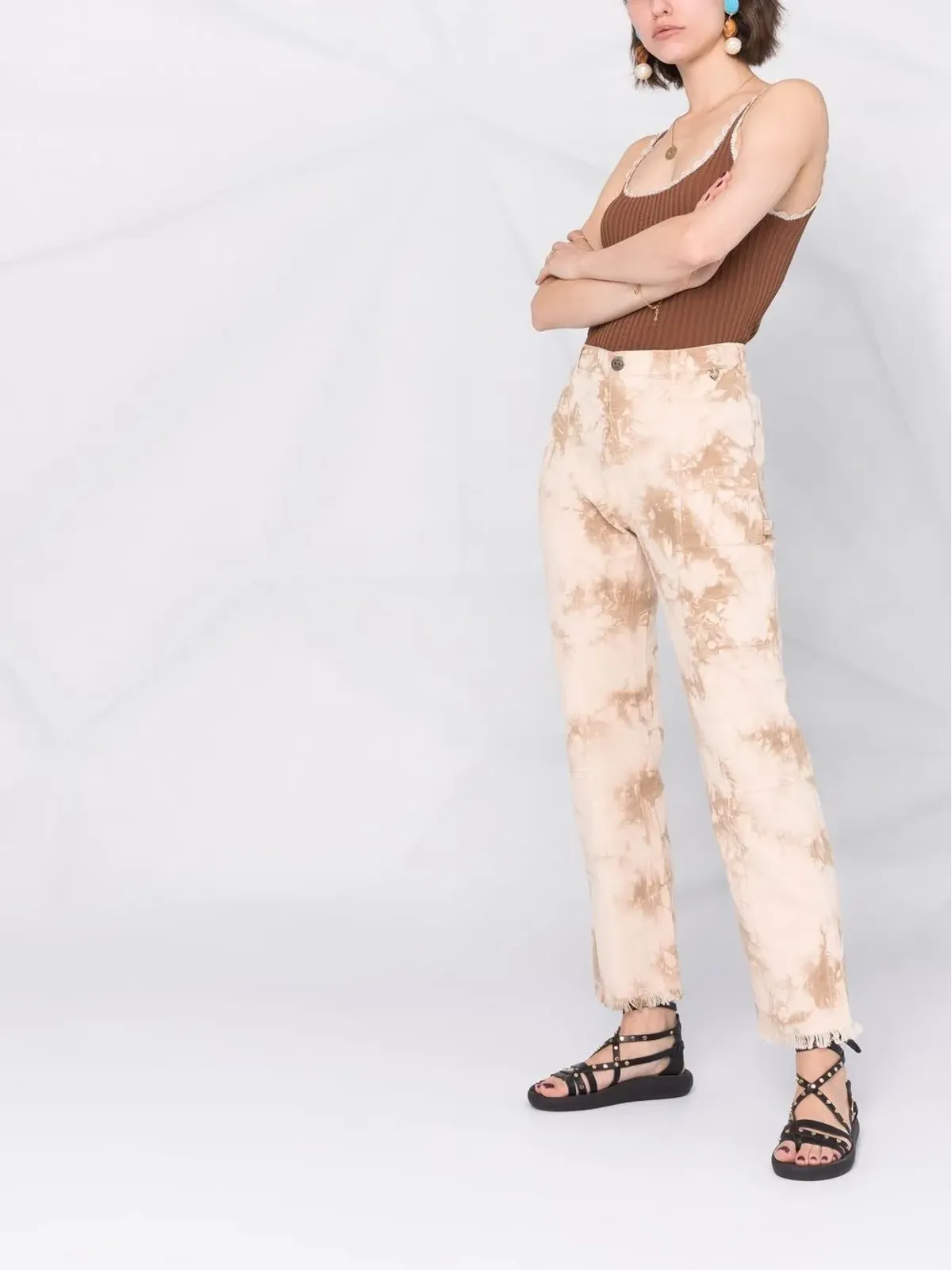TWINSET ブリーチ加工デニムジーンズ - 画像4