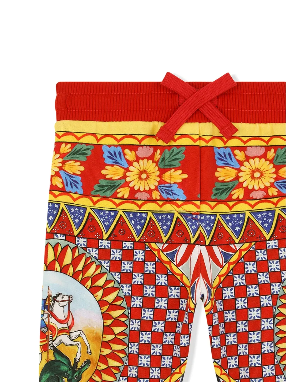 Dolce & Gabbana Kids Carrettoプリント トラックパンツ - レッド - 画像3