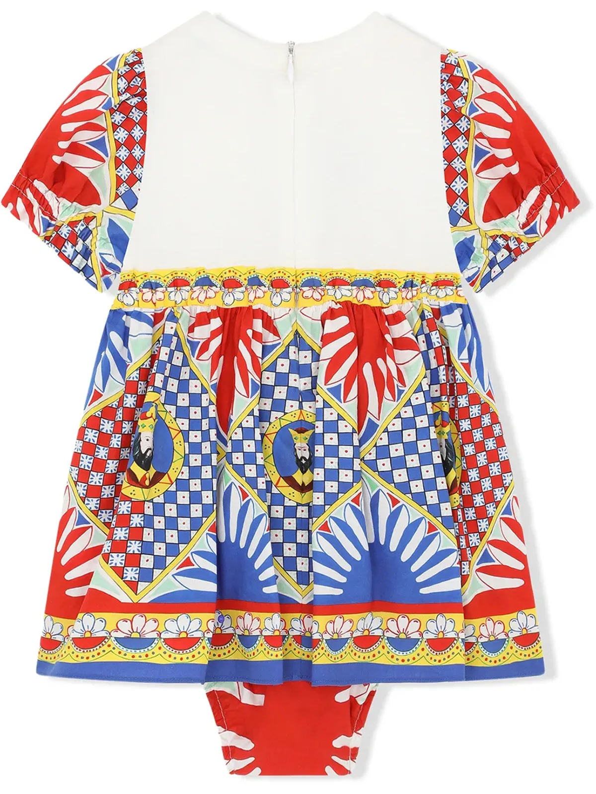 Dolce & Gabbana Kids Carrettoプリントのツーピースドレス - 画像2