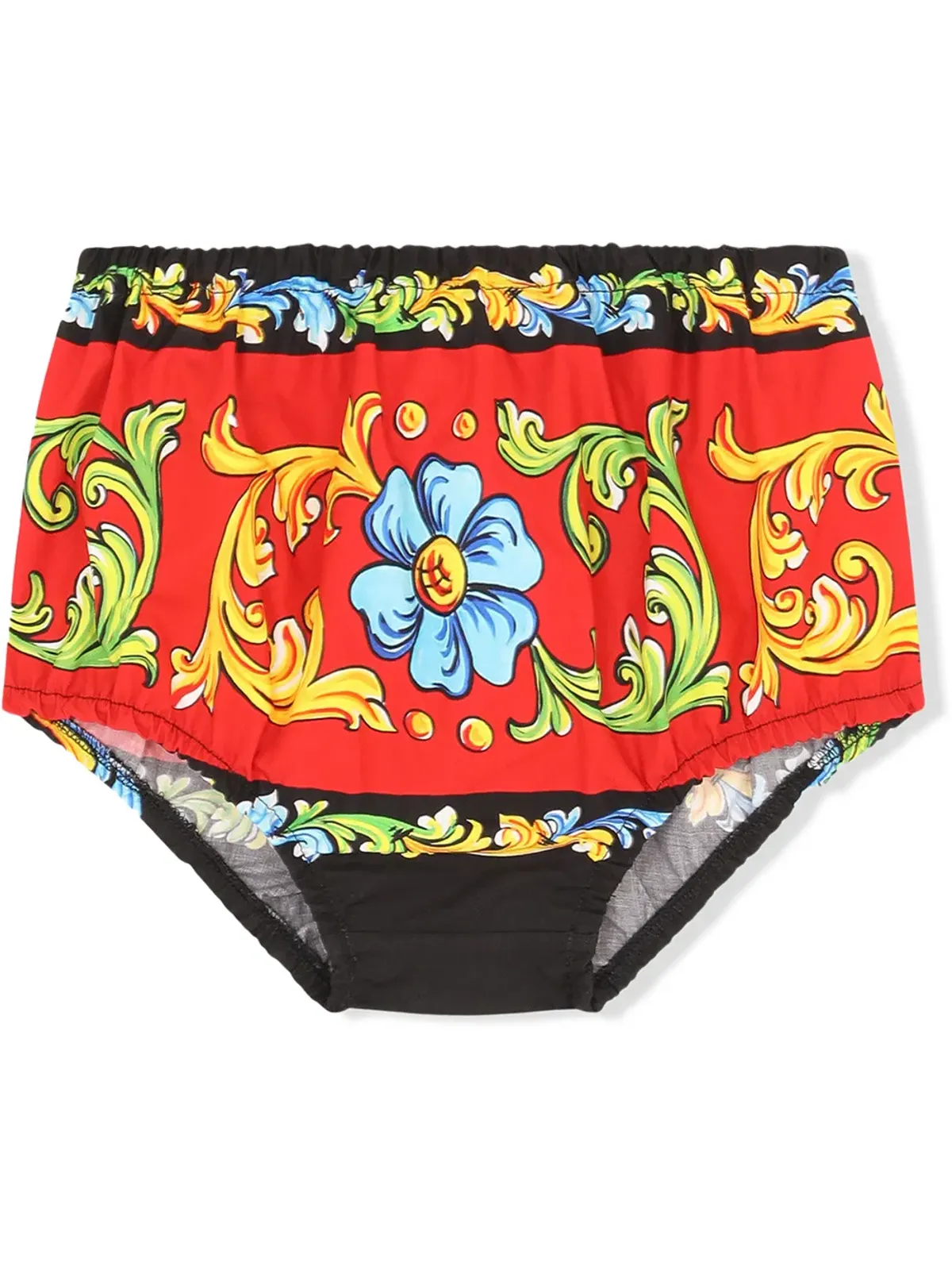 Dolce & Gabbana Kids Carrettoプリントのフリルドレス - 画像3