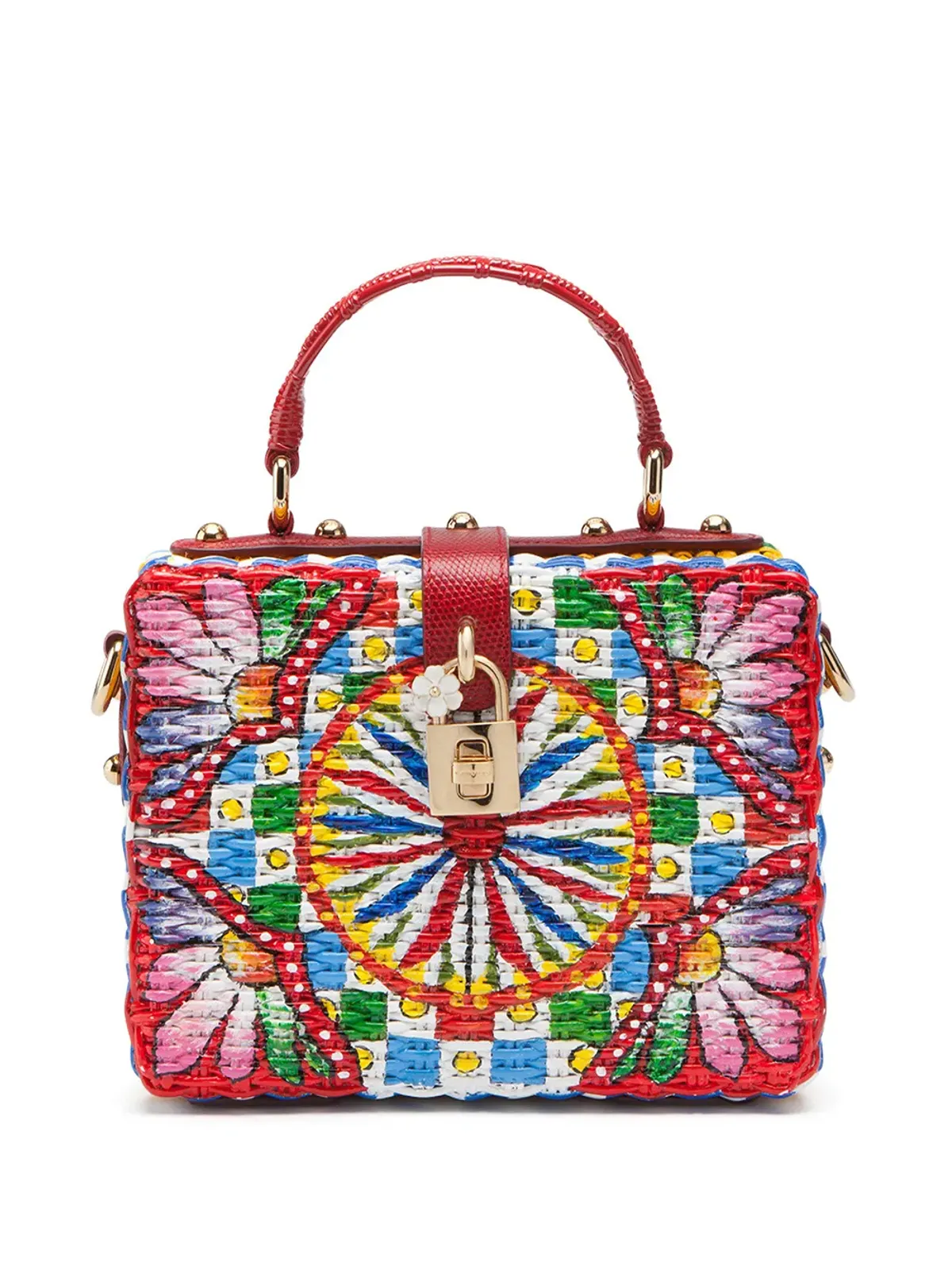Dolce & Gabbana Dolce Box ウィッカー・トップハンドルバッグ - 画像1