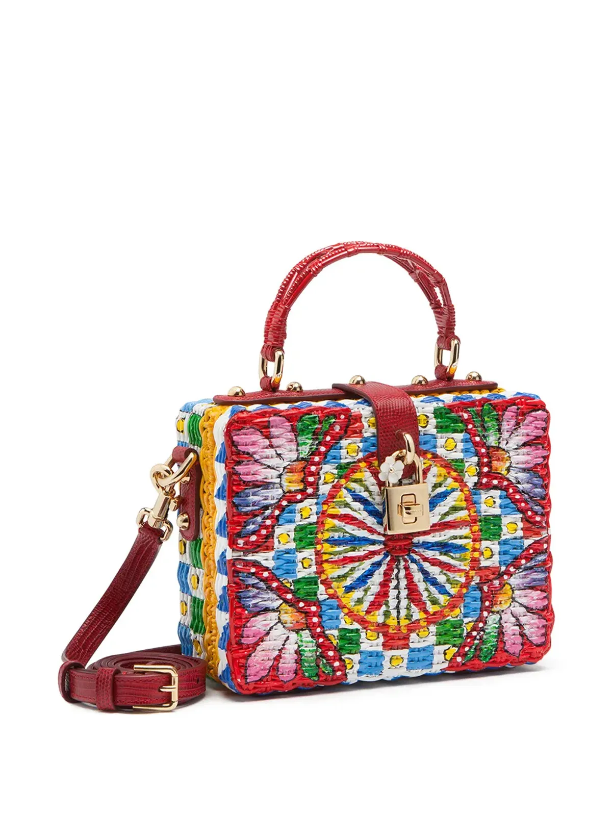 Dolce & Gabbana Dolce Box ウィッカー・トップハンドルバッグ - 画像3