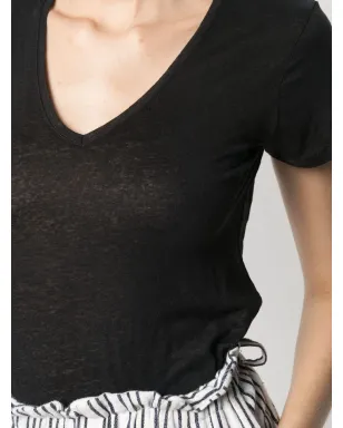 Majestic Filatures スクープネック リネン混紡 Tシャツ - サムネイル5