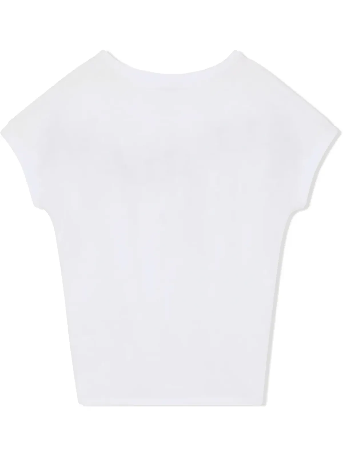Dolce & Gabbana Kids ロゴプリント ノットディテール Tシャツ - White - 画像2