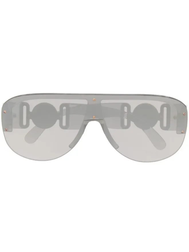 Versace Eyewear Versace Eyewear メデューサ パイロットサングラス - グレーの商品画像