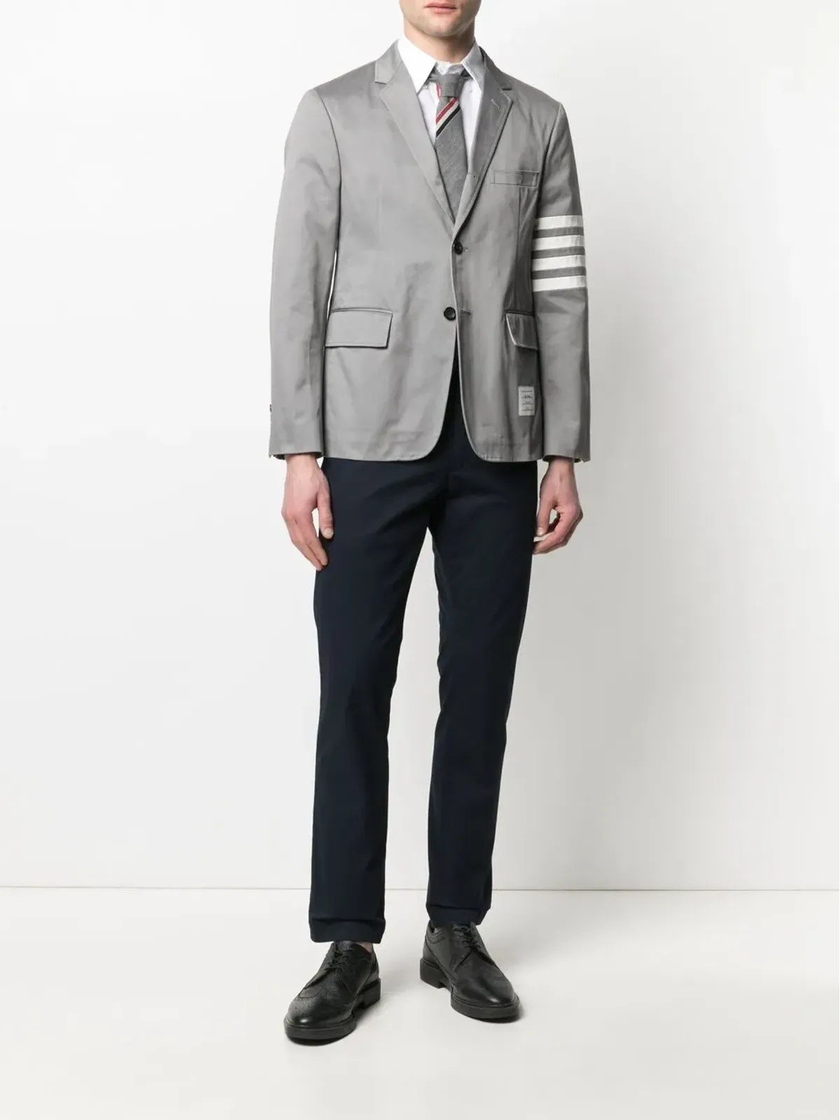 Thom Browne ボタンダウンRWBディテールシャツ - 画像2