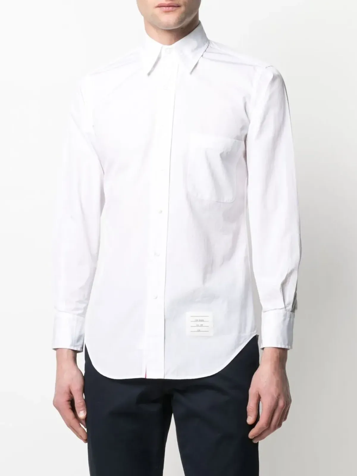 Thom Browne ボタンダウンRWBディテールシャツ - 画像3