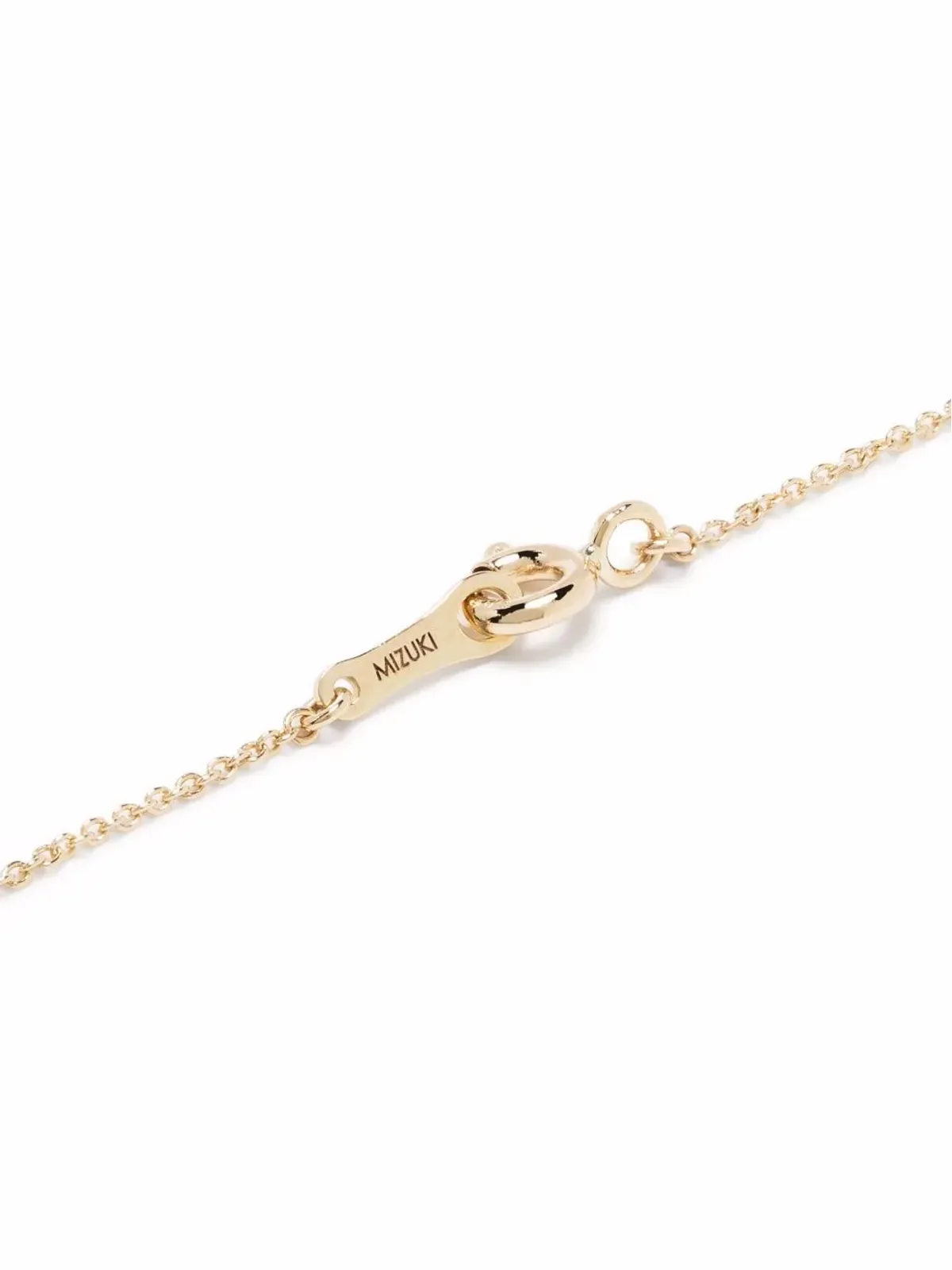 Mizuki 14kt イエローゴールド ダイヤモンド 小さな星形ペンダント - 画像4