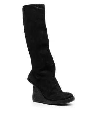 Guidi アシンメトリックヒール ニー ブーツ - サムネイル2