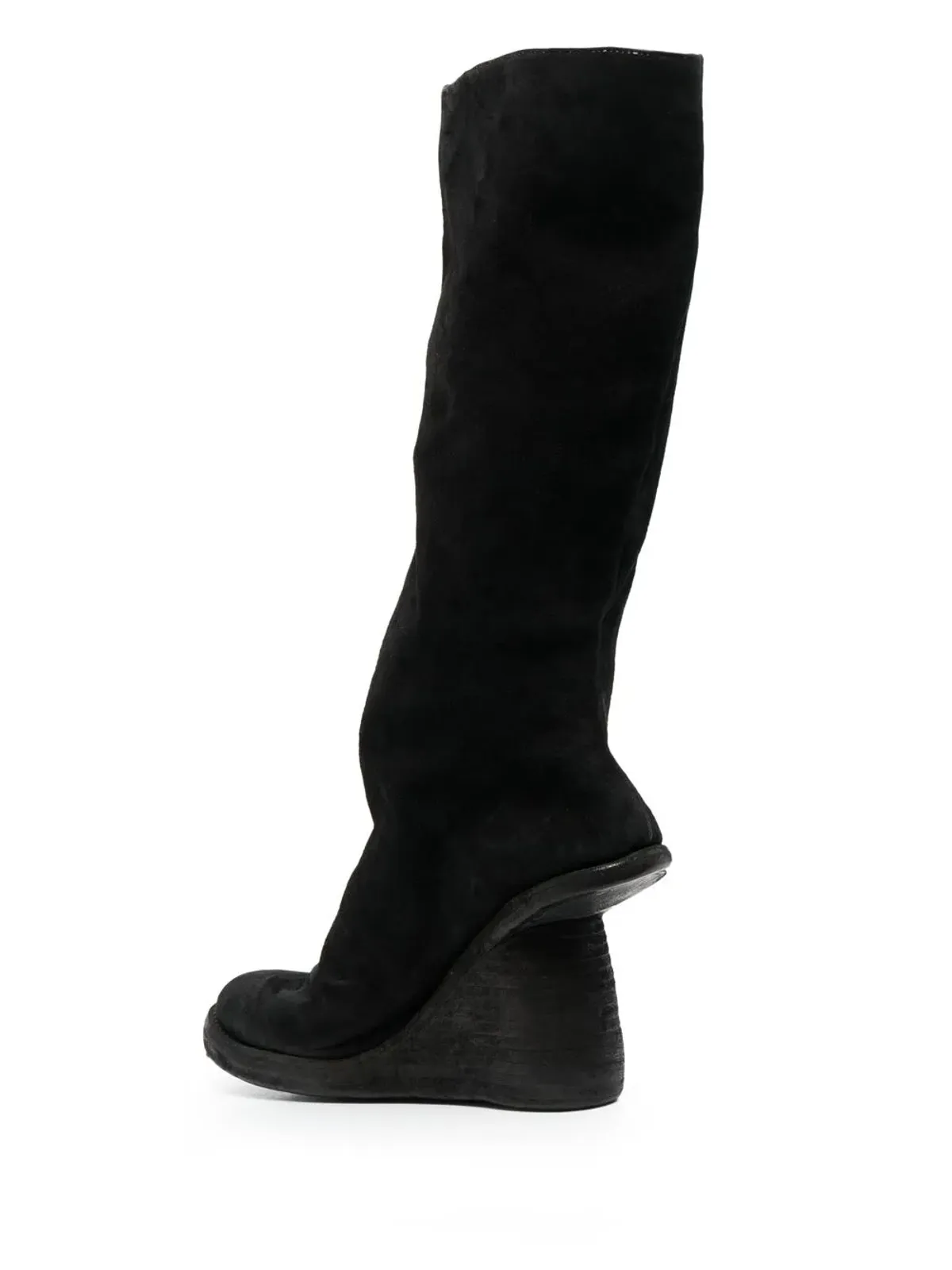 Guidi アシンメトリックヒール ニー ブーツ - 画像3