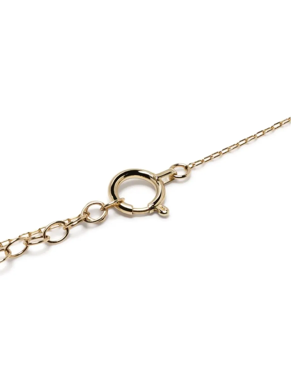 Mizuki 14kt イエローゴールド スター ダイヤモンド パール チェーン ネックレス - 画像4