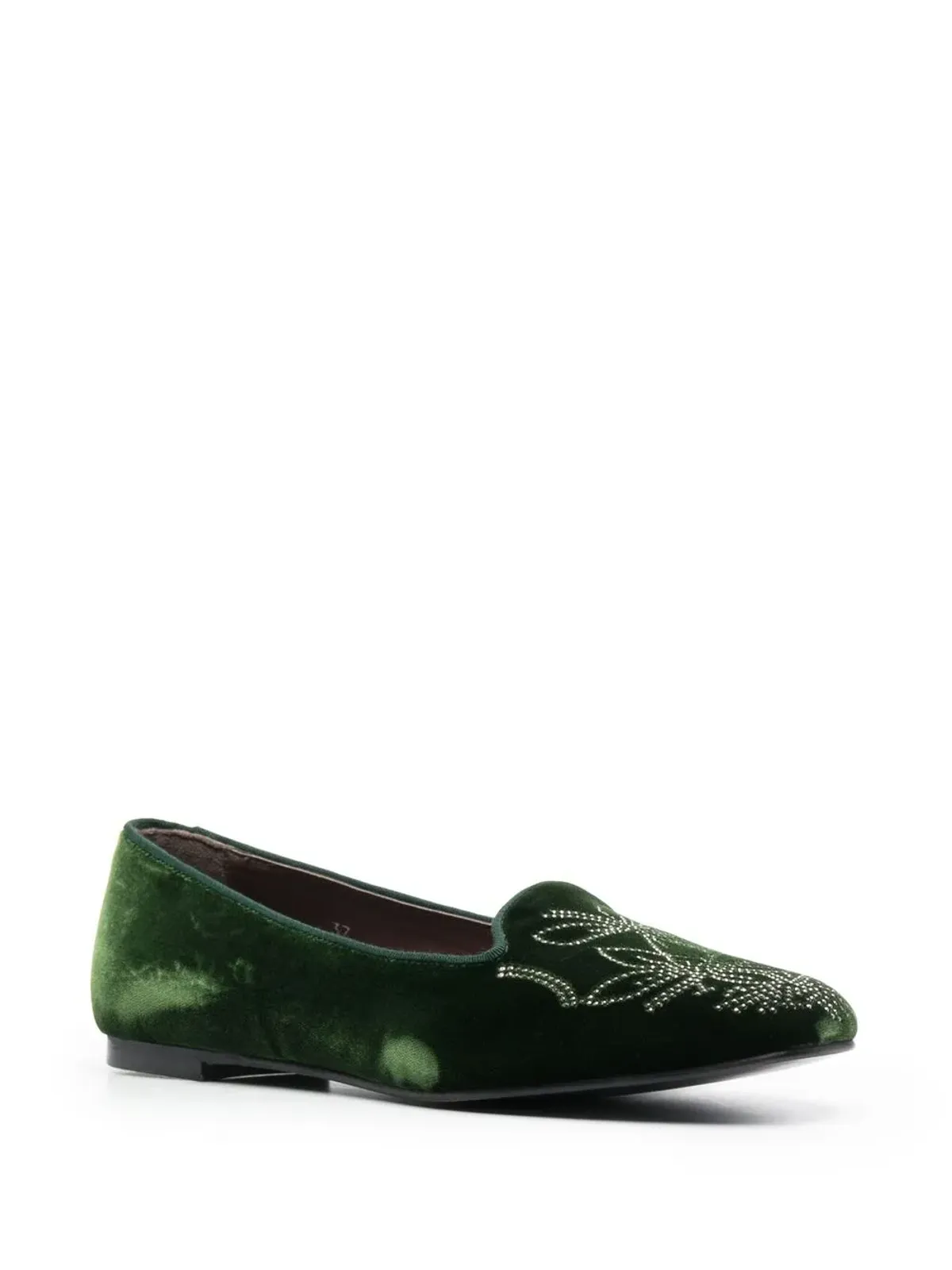 10 CORSO COMO スタッズ付きベルベットのバレエシューズ - 画像2