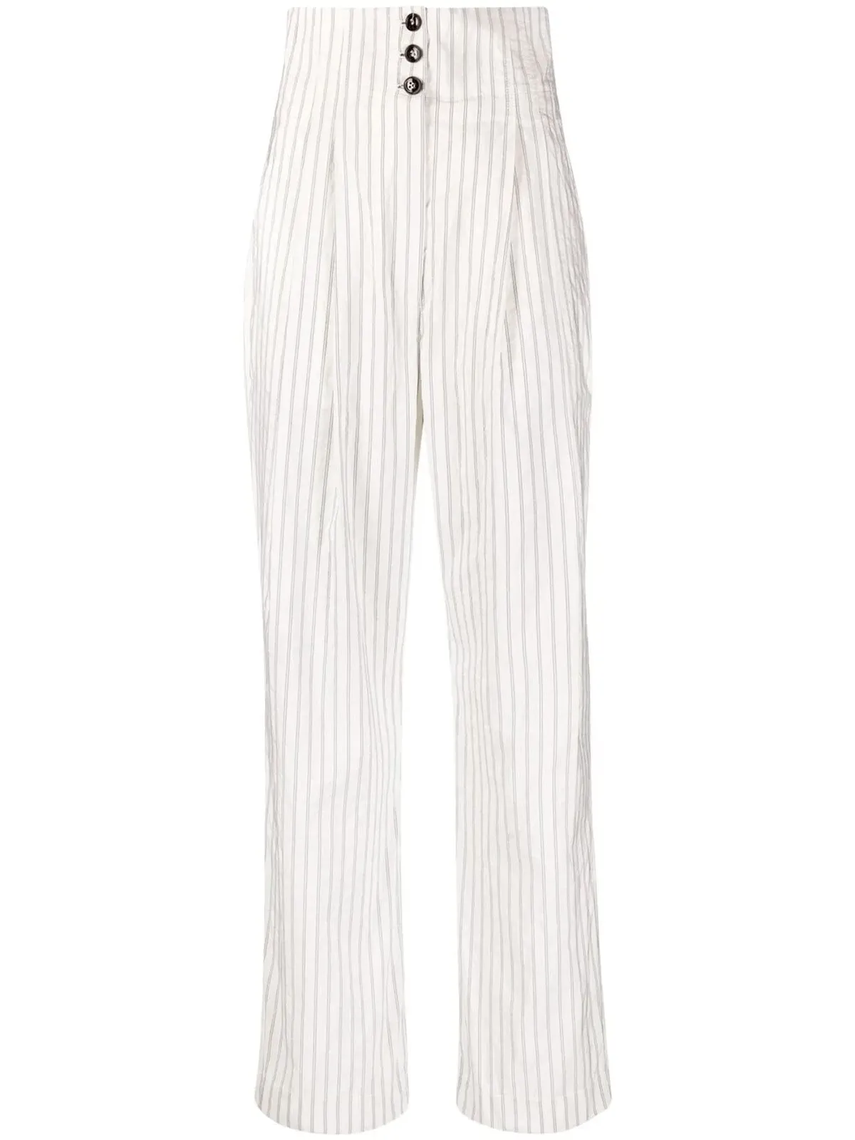 Philosophy Di Lorenzo Serafini pinstripe-print trousers - White - 画像1