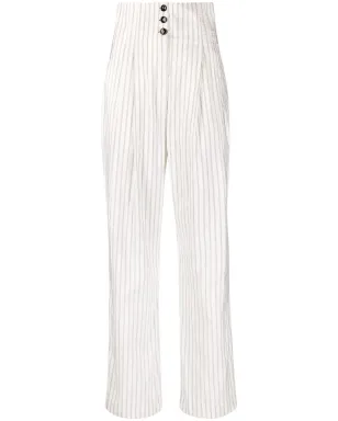 Philosophy Di Lorenzo Serafini pinstripe-print trousers - White - サムネイル1
