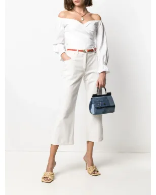 Dolce & Gabbana スモール シチリー パッチワーク デニム トートバッグ - サムネイル2