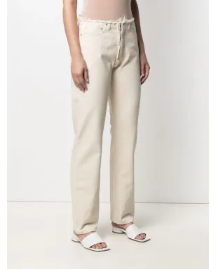 Maison Margiela フリンジ加工ストレートジーンズ - サムネイル3